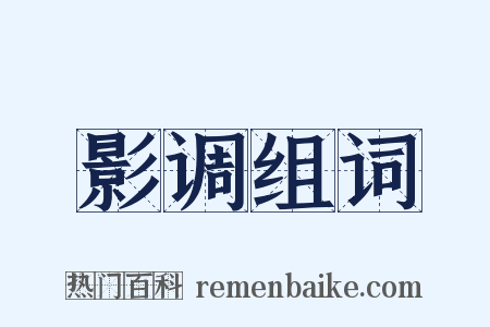 影调组词是什么意思的图片